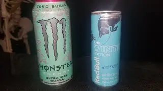 New Energy drink flavors Monster and Redbull