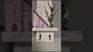 Rustic Key Holder, handmade, appendichiave in legno, Holzh&auml;user, Schl&uuml;sselhalter