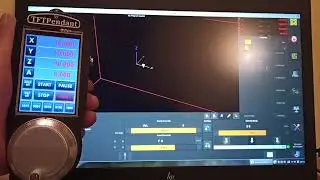 Linuxcnc test TFTPendant. #cnc pendant #cnc remote control #cnc