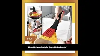 Silicone 3-in-1 Frying Spatula Clip - Essential Kitchen Gadget for Easy Cooking