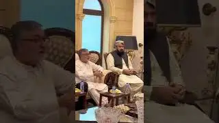 Islamabad, Senior journalists and TV Anchors meet with JUI President Maulana Fazlur Rehman.