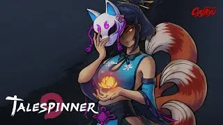 Talespinner | Красивый японский мифический конструктор колод | Демо-геймплей