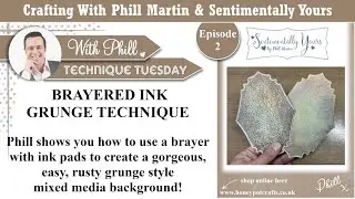 Brayered Ink Grunge Background Technique
