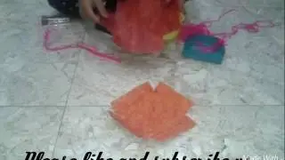 Best out of waste ☆ &clubs; origami sparrow nest of handmade sheet