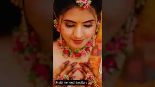 Unique haldi jewellery design/ haldi outfit ideas 2024 fashion #haldijewellery #haldi #bride #diy