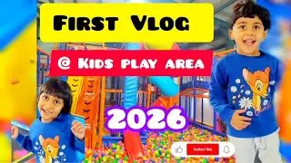 Aizah Alishba Vlog In Kids Play Area😍 l Trampoline Park l #kidsplayarea #trampoline #vlog🎪