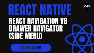 React Navigation v6 Drawer Navigator (Side Menu) | Setup & Customization Guide