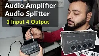 Best equipment for home studio setup | 4 Channel Metal Stereo Audio Amplifier Mini Earphone Splitter