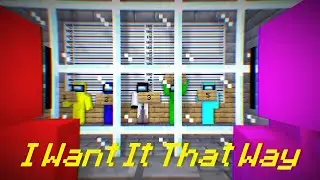 I Want It That Way Meme Remastered | Minecraft Among Us Animation | Brooklyn99