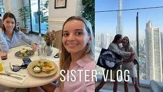 Sister Vlog 🧡 Dubai Mall Luxury shopping, Se La Vie brunch