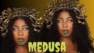 Medusa Makeup Transformation 🐍 | Glam & Gore Series Day 8 | Mythical Monster Glam