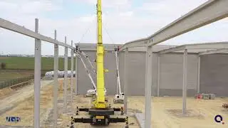 Construction entrepôt logistique à MONTIERCHAUME - Réalisation QUARTUS LOGISTIQUE
