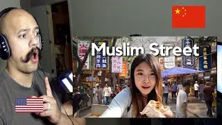 American Reacts to China | Mosque, halal food, Muslim Street in Xi'an | China Travel Vlog