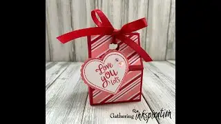 How to make a Stampin' Up! From My Heart Valentine Treat Box