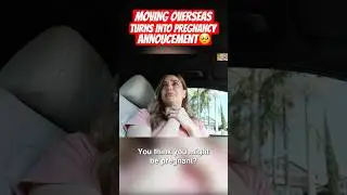 Moving Overseas turns into Pregnancy Announcement 🥹 #emotional #pregnancy