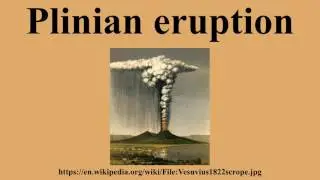 Plinian eruption