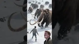 How does it look like to walk through the ice age 4K #facts #dinosaur #iceage #extinct #viral #trex