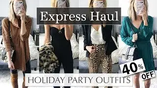 Holiday Party Outfit Ideas 2018 Express Try On Haul