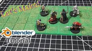 How to make a Grassland Dungeon Tile using Blender for 3D printing
