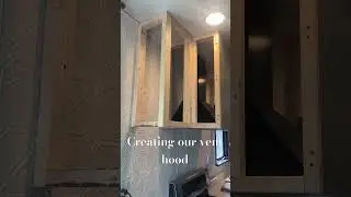 Creating our custom vent hood. #venthood #DIY #homedecor  #interiordesig￼n
