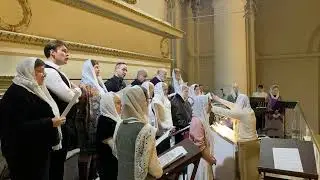 19.01.2026.  Ранняя Литургия. Свято-Троицкий Измайловский собор Санкт-Петербурга.