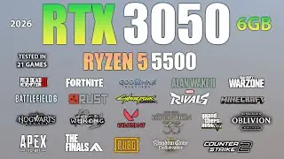 RTX 3050 6GB + Ryzen 5 5500 : Test in 22 Games In 2026