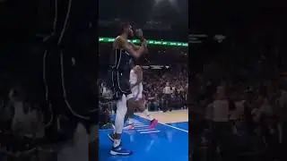 Williams outstanding block on Jones dunk attempt #nba #basketball #video #highlights #viral