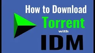 Best Way  To Download Torrent  With IDM 2019 100% working