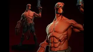 Hellboy fan art, 3d sculpture [ part 3 ]
