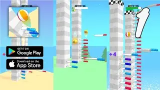 Ball Up: Knife Racing Gameplay Walkthrough Part 1 - Level 1 ~ 10 (Android, IOS)