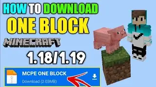 ONEBLOCK IN MINECRAFT PE|DOWNLOAD ONEBLOCK MOD FOR MINECRAFT PE|1.19+