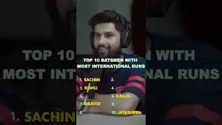 TOP 10 BATSMEN WITH MOST INTERNATIONAL RUNS