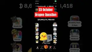 Dropee Question of the day answer 🔥 Today 23 October Dropee daily quiz Answer 🔥 Dropee answer