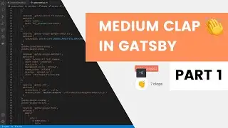 React tutorial: Medium claps with Gatsby and Firebase - part 1