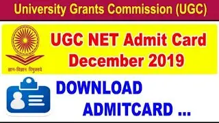UGC&thinsp;NET Admit Card December 2019 | National Testing Agency (NTA)
