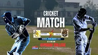 G.O.A.T X1 vs Delhi Falcons live cricket match | Individual live - PGDAV College, Sport Ground New