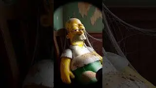 I Found Homer Simpson from The Simpsons  in an Abandoned House #shorts