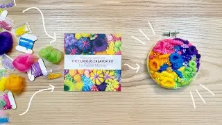 Making the Curious Creator Kit! - Beading, Embroidery, Needle Felting - Review!