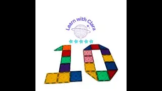 Numbers with Magna tiles: 1 to 10