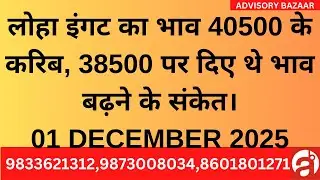 STEEL METAL RATE, NEWS & TREND - COMPLETE COMMODITIES & CURRENCY FUTURE MARKET UPDATE - 01 DEC 2025