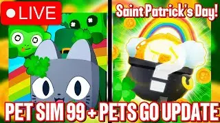 🔴 LIVE | PETS SIM 99 + PETS GO!! | Raid Bosses AND Clover Farm | PET SIMULATOR 99 | ROBLOX