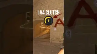 1V4 LVL 6 FACEIT 😂😂 #clutch #viral #cs2 #mirage #1v4