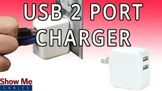 2 Port USB Wall Charger - Charge Your Smartphones and Tablets Now! #23-700-021