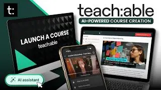 Как создавать и продавать курсы с помощью Teachable (инструменты ИИ упрощают это!)