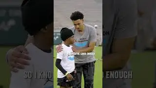 Dynamic QB 🤝 Dynamic Camp Counselor #nfl #carolinapanthers #football