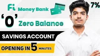 Fi Money Bank Account Opening In Tamil | Zero Balance Account | Free Debit Card