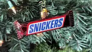 Snickers Chocolate Bar - 4 Inch - Blown Glass Ornament for Your Christmas Tree