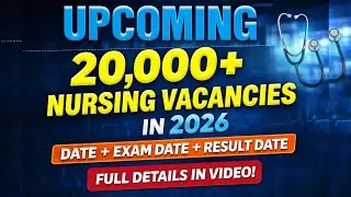 👧 20,000+ Staff Nurse Vacancies | 📢 DSSSB | NORCET | PGI Chandigarh | Haryana | RRB | RML #norcet 