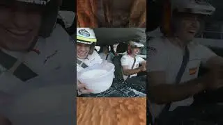 F1 car drivers play try not to spill the milk while in car. #formula1 #f1car #norris #automobile