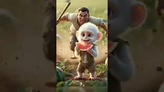 baby chiku bandar ka hard work cartoon video YouTube viral video cartoon short